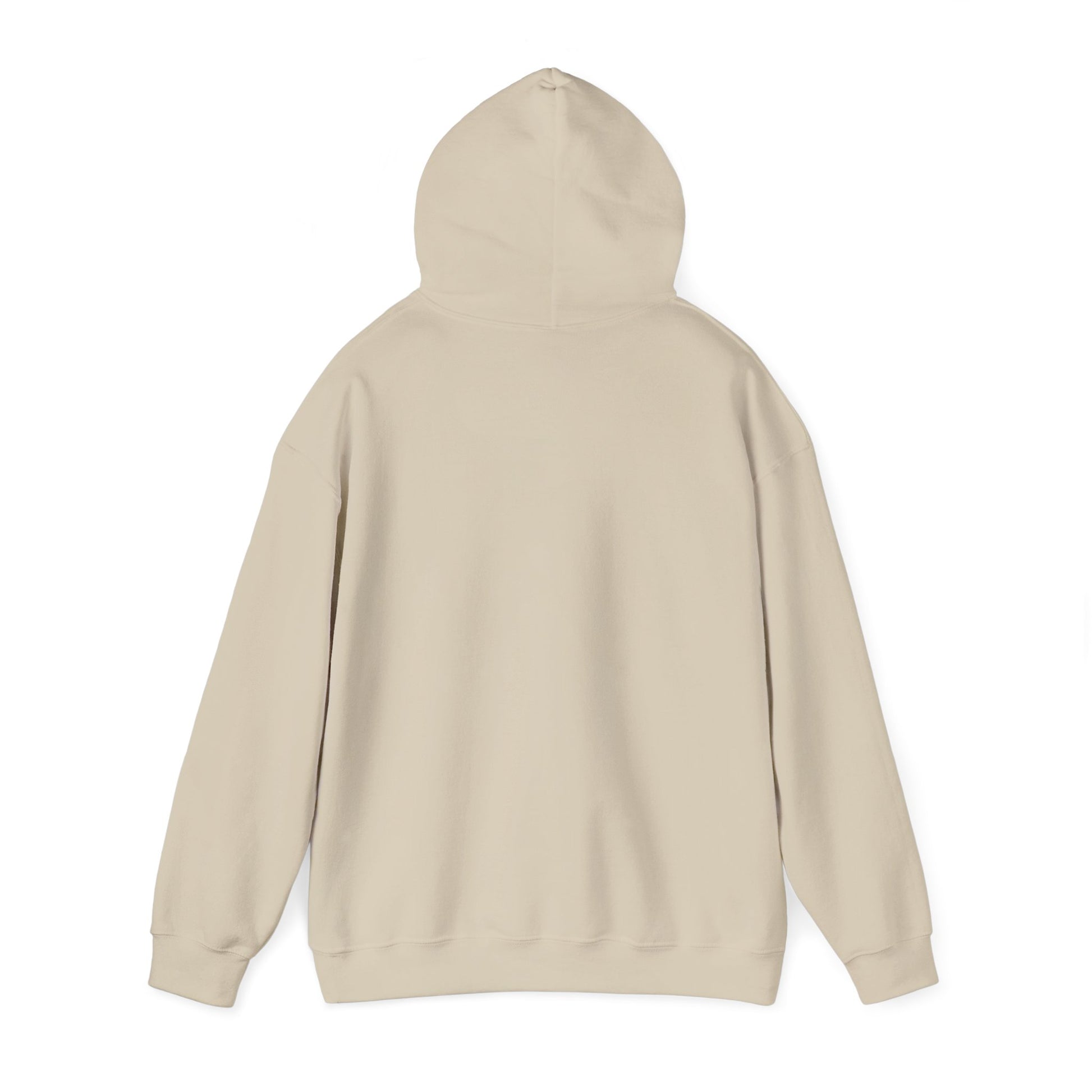 Beige hoodie on a white background