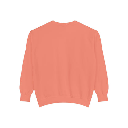 Coral sweatshirt on a white background