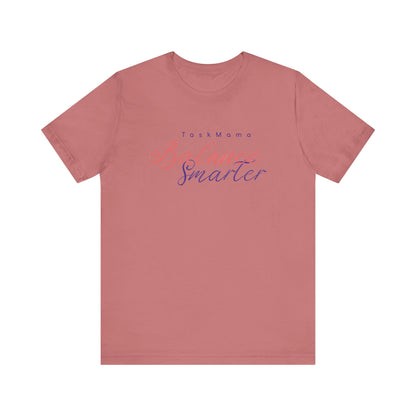 Pink t-shirt with text on a white background